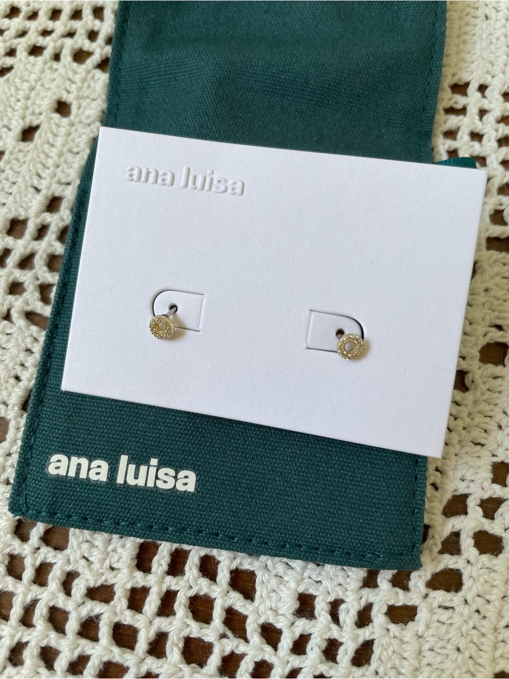 Ana Luisa Circle Stud Earrings - Maeva - Picture 2 of 5